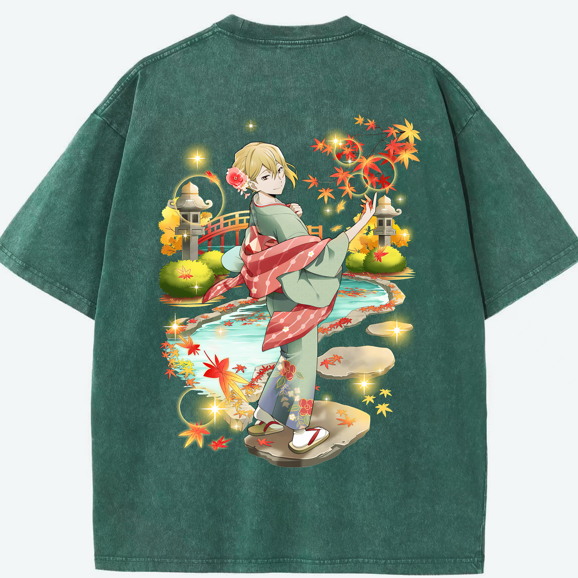 （画像用） 文豪ストレイドッグス Bungo Stray Dogs 綿100% ヴィンテージ風 半袖Tシャツ（背面プリント）